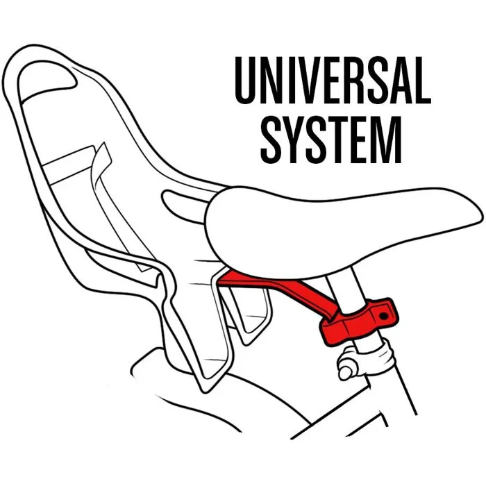 Disney - Porte-poupée vélo enfant - Reine des Neiges - Bleu - Fixation universelle sur tige de selle avec sangle scratch