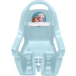 Disney - Porte-poupée vélo enfant - Reine des Neiges - Bleu - Fixation universelle sur tige de selle avec sangle scratch