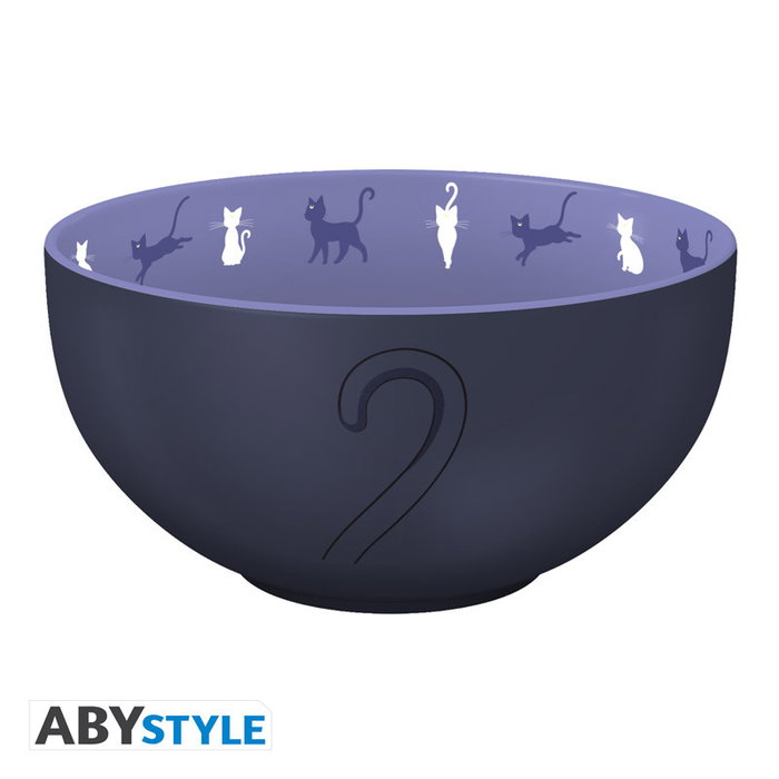 ABYstyle Bowl Luna Sailor Moon 600 ml en Grès - Officiel Licencié, Compatible Micro-ondes et Lave-vaisselle
