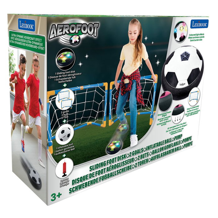 LEXIBOOK Jeu de football aéroglisseur Aerofoot avec buts et ballon