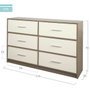 Max Home Commode Blanc Gris Moderne
