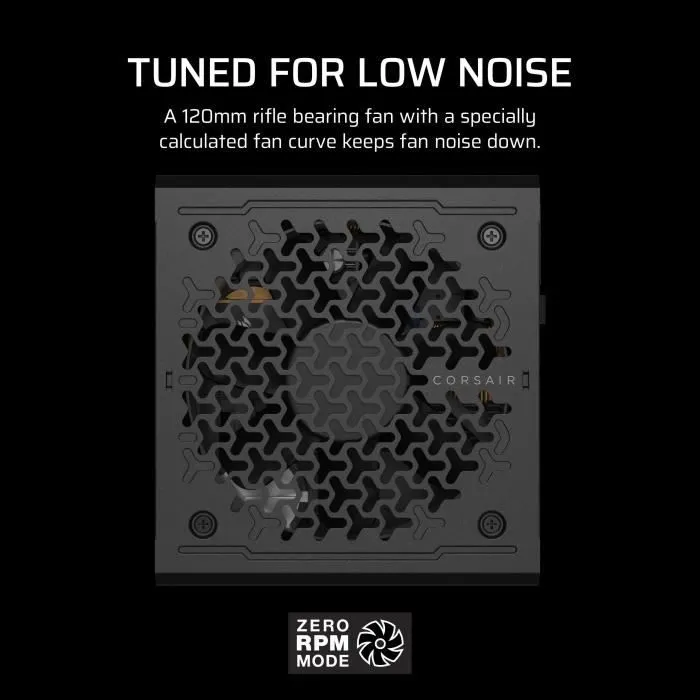 Corsair RM650e - Alimentation PC 650W Modulaire 80 PLUS Gold, ATX 3.1 & PCIe 5.1, Ventilateur 120 mm Silencieux, Garantie 7 ans