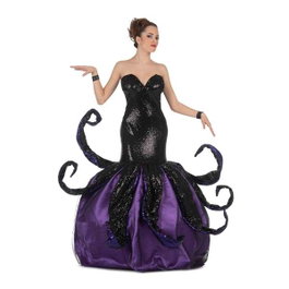 My Other Me Déguisement Sorcière de la Mer avec Robe à Tentacules et Jupon Taille M