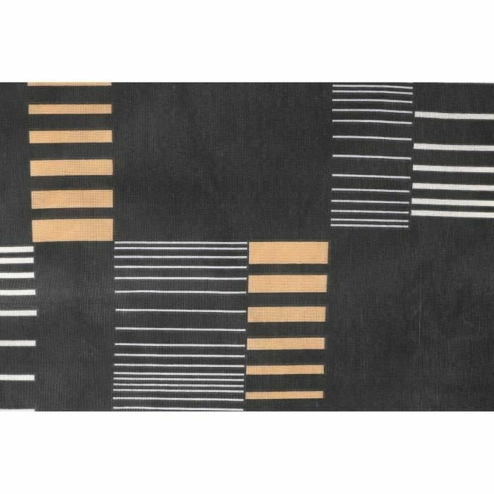 BigBuy Home Parure de couette King size Anthracite, Or et Blanc