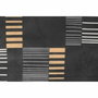 BigBuy Home Parure de couette King size Anthracite, Or et Blanc