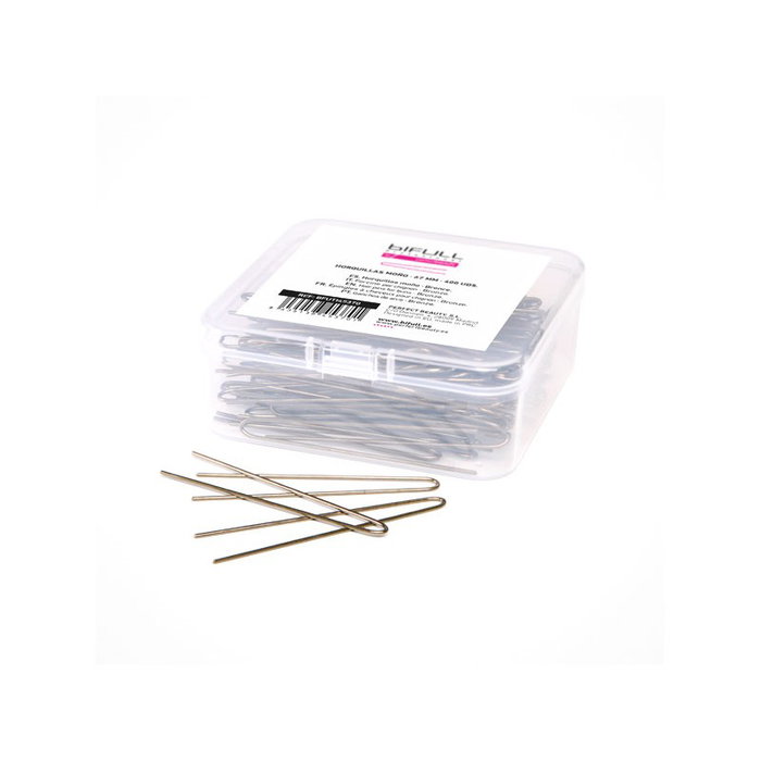Bifull Boîte de 400 barrettes nœud 67mm bronze Bifull Boîte de 400 barrettes nœud 67mm bronze
