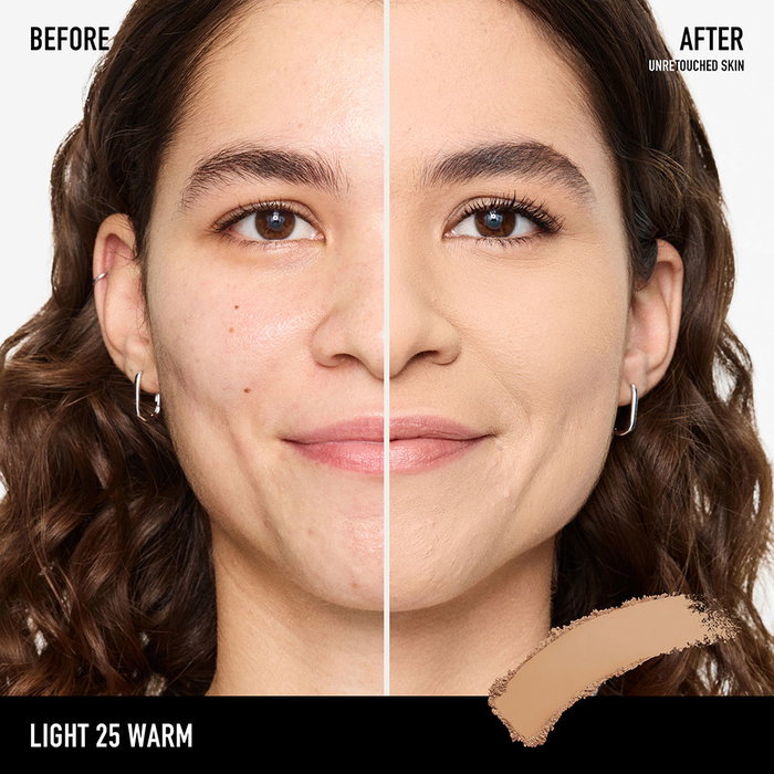 Bare Minerals Fond de teint poudre BAREPRO 24H #25-Light Warm, tenue 24h mat, contrôle sébum, 8g