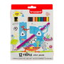 Bruynzeel Étui de 12 crayons de couleur Kids triangulaires
