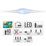 Basics Guirlande lumineuse multicolore 40 LED 195 cm