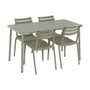 Ensemble Table + 4 Chaises Home ESPRIT Vert 140 x 70 x 75 cm