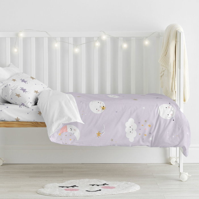 Parure de couette HappyFriday Moshi Moshi Moons Multicouleur Lit de bébé 2 Pièces Parure de couette HappyFriday Moshi Moshi Moons Multicouleur Lit de bébé 2 Pièces