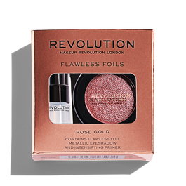 Makeup Revolution Set Flawless Foils : Palette fards à paupières Vegan Rose Gold 2 g + Primer à paupières Vegan 2 ml - Coffret maquillage