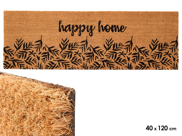 GIFTDECOR Tapis FELPUDO CASA FELIZ 40x120cm Naturel GIFTDECOR Tapis FELPUDO CASA FELIZ 40x120cm Naturel