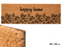 GIFTDECOR Tapis FELPUDO CASA FELIZ 40x120cm Naturel