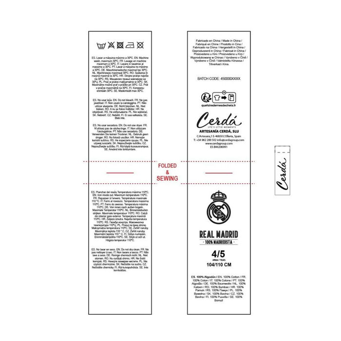 Boxer de Bain pour Enfants Real Madrid C.F. Multicouleur