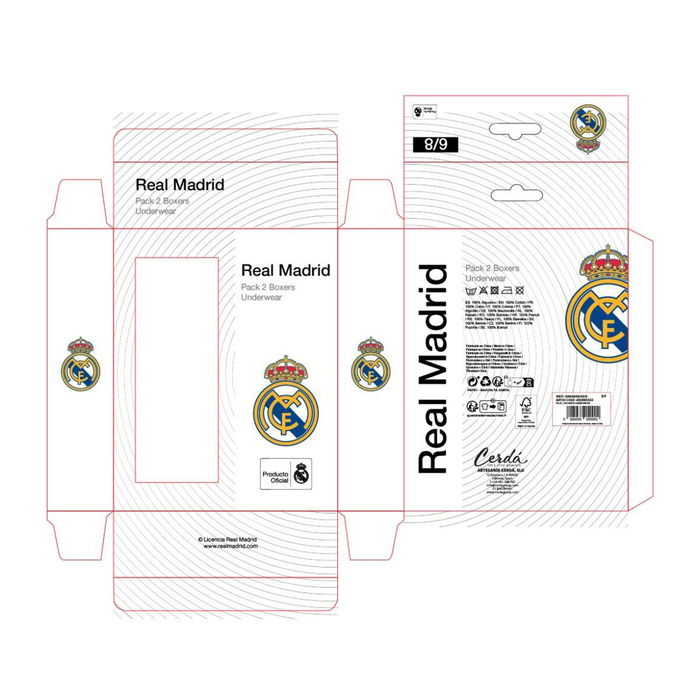 Boxer de Bain pour Enfants Real Madrid C.F. Multicouleur