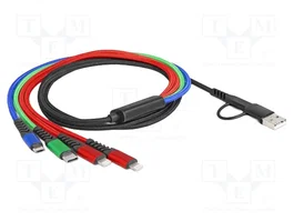 DELOCK Câble USB 2.0 1,2m - Assortiment de couleurs