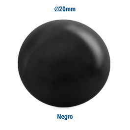 HEICO Clous plats en fer Ø20 mm Diam.Tach 20mm finition noire Set de 180