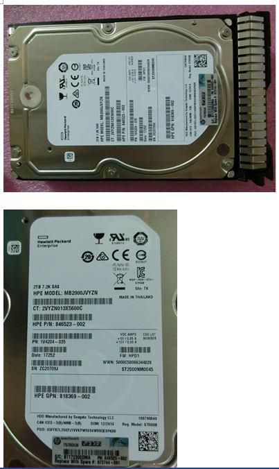 Hewlett Packard Enterprise 2 To HDD SAS 12 Gb/s 3,5 pouces 7 200 RPM Hewlett Packard Enterprise 2 To HDD SAS 12 Gb/s 3,5 pouces 7 200 RPM