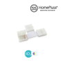 HomePluSS Connecteur en forme de T pour ruban LED RGB