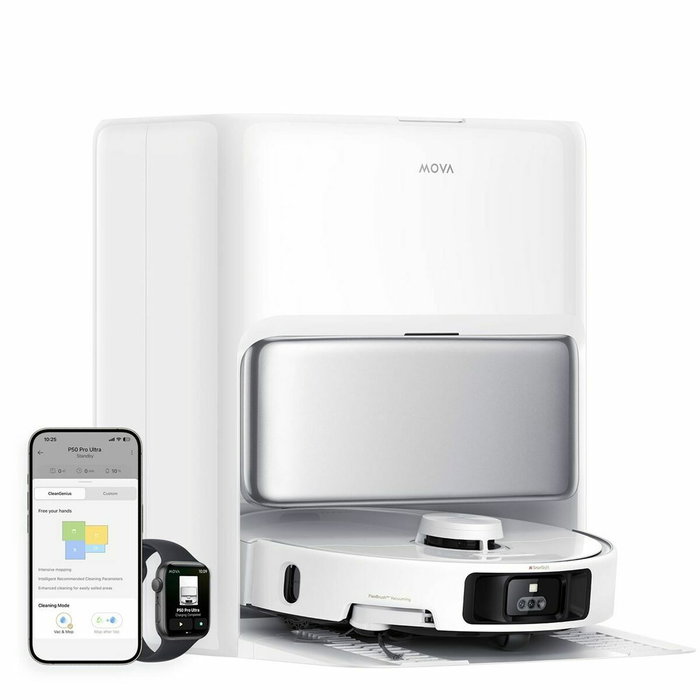 Mova MOVA P50 Pro Ultra - Robot Aspirateur Laveur avec Station