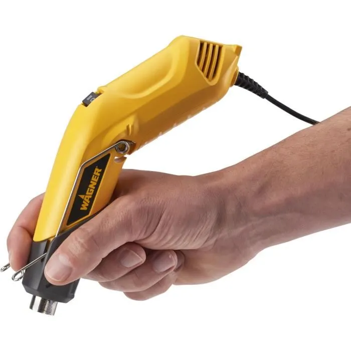 Wagner Furno 100 2370673 - Décapeur thermique compact jaune avec buse universelle de 8 mm - Idéal pour projets créatifs