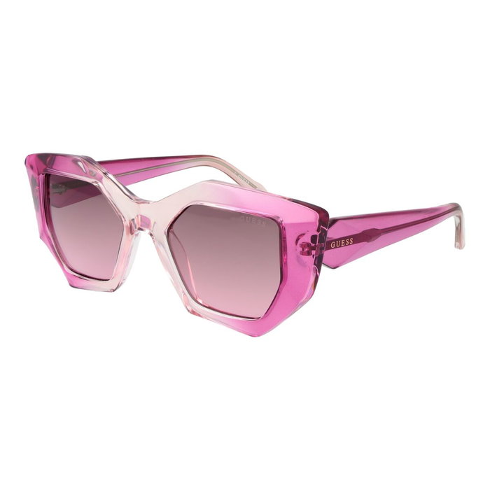 Guess Gafas GU7897 77T 140mm – Lunettes de soleil femme fuchsia, verres dégradés bordeaux 50 mm