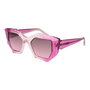 Guess Gafas GU7897 77T 140mm – Lunettes de soleil femme fuchsia, verres dégradés bordeaux 50 mm