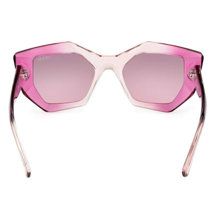Guess Gafas GU7897 77T 140mm – Lunettes de soleil femme fuchsia, verres dégradés bordeaux 50 mm