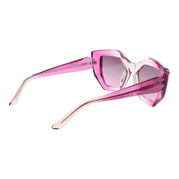 Guess Gafas GU7897 77T 140mm – Lunettes de soleil femme fuchsia, verres dégradés bordeaux 50 mm