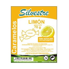 Silvestre Caramelos de limón sans sucre et sans gluten 70 g