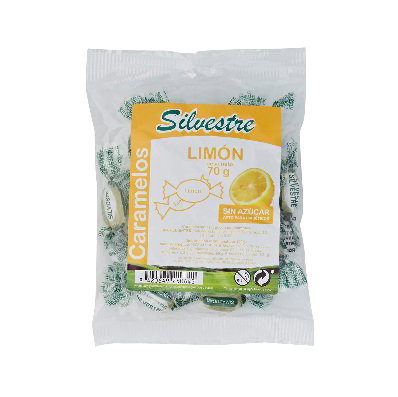 Silvestre Caramels au citron sans sucre 70 g. Silvestre Caramels au citron sans sucre 70 g.