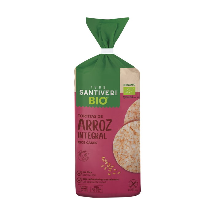 SANTIVERI Tortitas Bio de riz intégral 100g SANTIVERI Tortitas Bio de riz intégral 100g