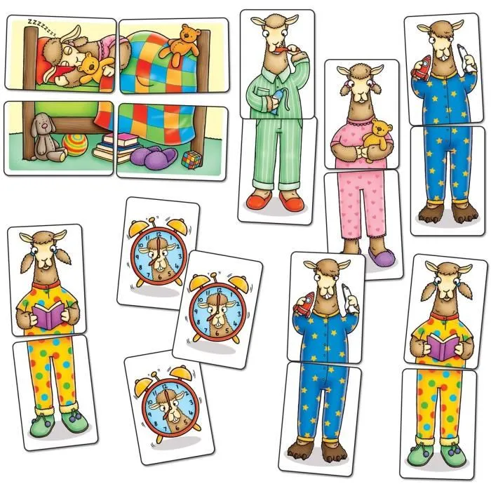 Orchard Toys Jeu de voyage Llamas in Pyjamas multicolor, talla única Orchard Toys Jeu de voyage Llamas in Pyjamas multicolor, talla única
