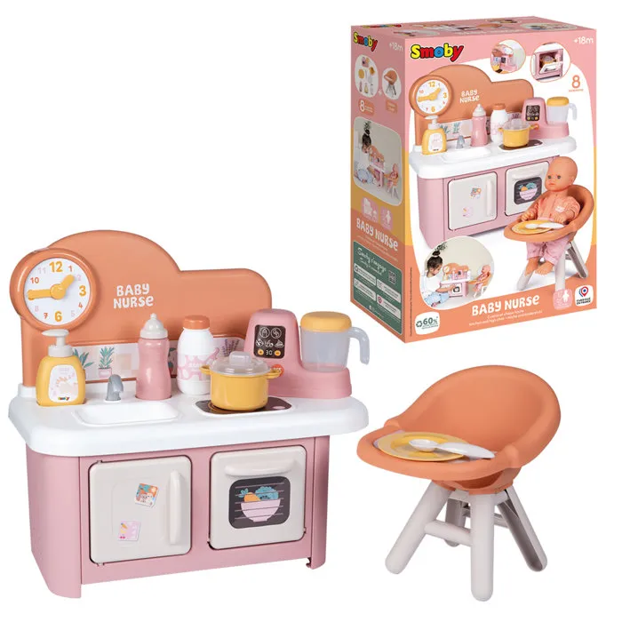 Smoby Baby Nurse - Cuisine et Chaise Haute