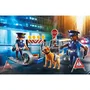 Playmobil 6878 Barrage de Police City Action - Jouet avec Chien Policier et Accessoires - À Partir de 4 Ans