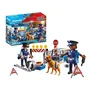 Playmobil 6878 Barrage de Police City Action - Jouet avec Chien Policier et Accessoires - À Partir de 4 Ans