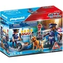 Playmobil 6878 Barrage de Police City Action - Jouet avec Chien Policier et Accessoires - À Partir de 4 Ans