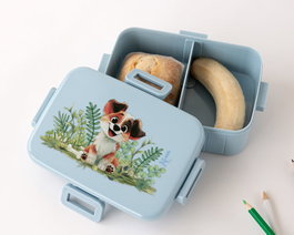 KioKids Boîte à lunch enfant avec compartiments - Azul Lovely Friends