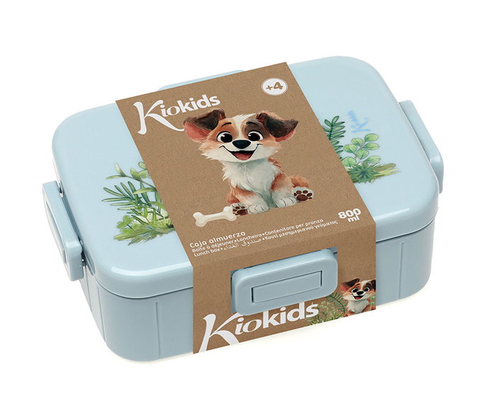 KioKids Boîte à lunch enfant avec compartiments - Azul Lovely Friends KioKids Boîte à lunch enfant avec compartiments - Azul Lovely Friends
