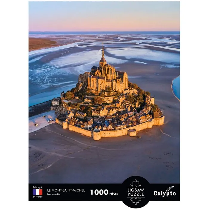 Sentosphere - Puzzle Calypto 1000 Pièces - Le Mont-Saint-Michel Normandie - Toucher Soyeux - Dès 9 Ans
