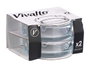 Vivalto Lot de 2 Cendriers en Verre Transparent 10,5 cm - Verre (Set de 36)