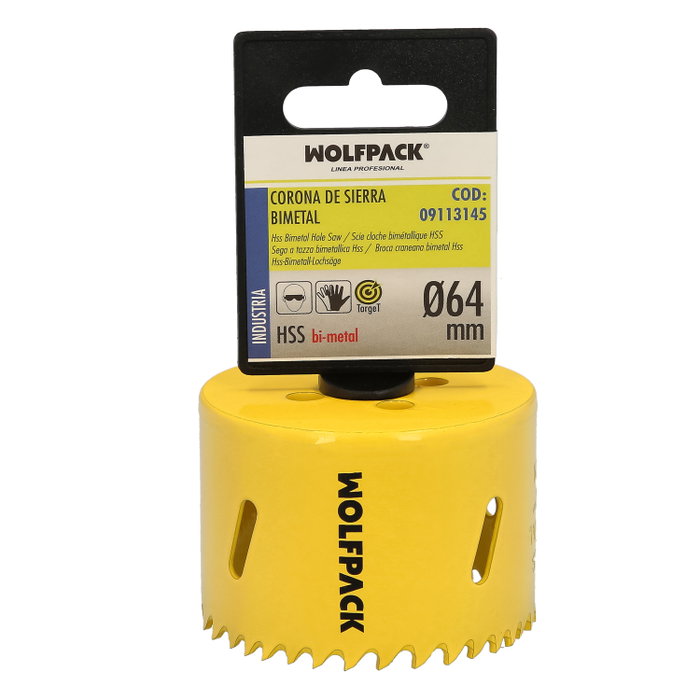 WOLFPACK LINEA PROFESIONAL Scie cloche bimétal 64 mm WOLFPACK LINEA PROFESIONAL Scie cloche bimétal 64 mm