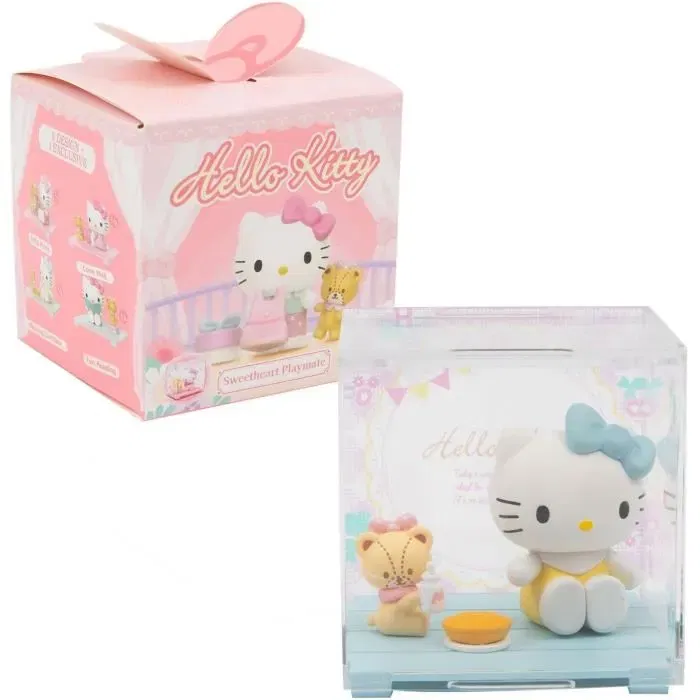GPTOYS Figurine Hello Kitty HKT38 Série Sweetheart Playmate avec Accessoire - 4.5 cm - Modèle Aléatoire parmi 9 - Dès 3 ans