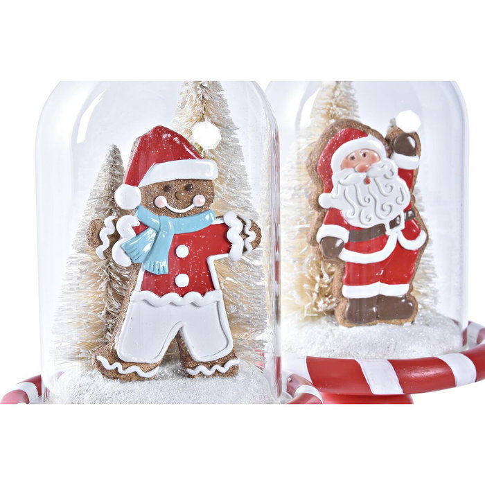 DKD Home Decor Décorations de Noël en Résine avec LED (Lot de 2) DKD Home Decor Décorations de Noël en Résine avec LED (Lot de 2)