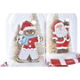 DKD Home Decor Décorations de Noël en Résine avec LED (Lot de 2)
