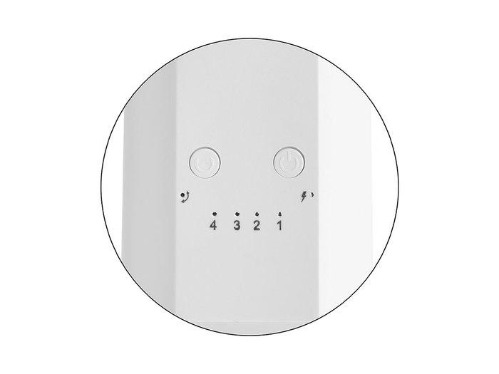 Argon Ventilateur sur pied USB blanc 10W 32x28x11cm rechargeable (Set de 4)