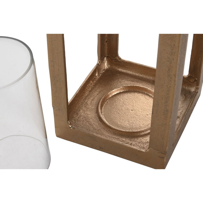 Lanterne Home ESPRIT Doré Aluminium Verre Arabe 15 x 15 x 52 cm