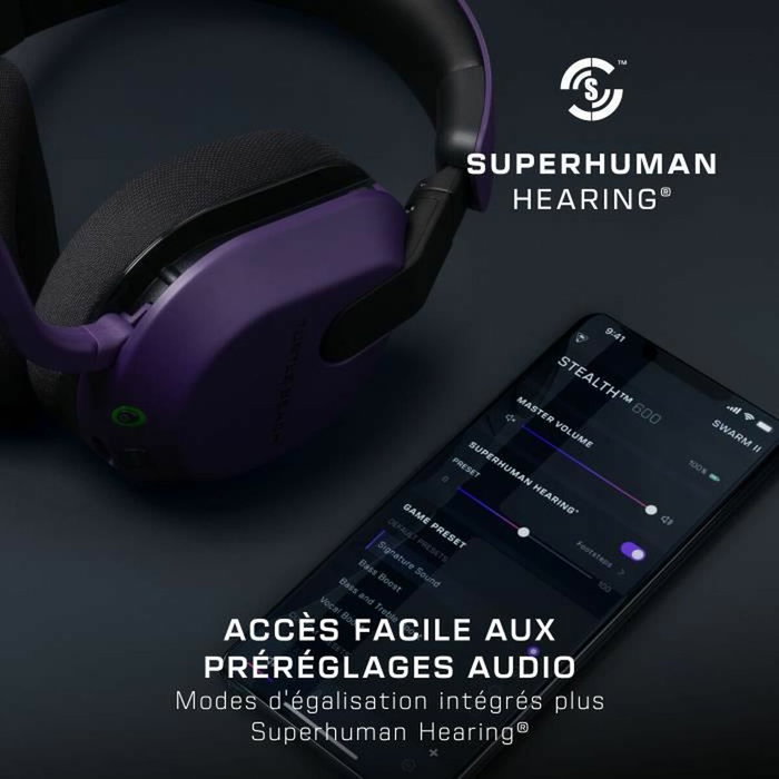 Turtle Beach Stealth 600 Gen 3 - Violet - Casque gaming sans fil Turtle Beach Stealth 600 Gen 3 - Violet - Casque gaming sans fil