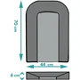 Looping BCLPG Matelas à langer Plaque mousse Gris